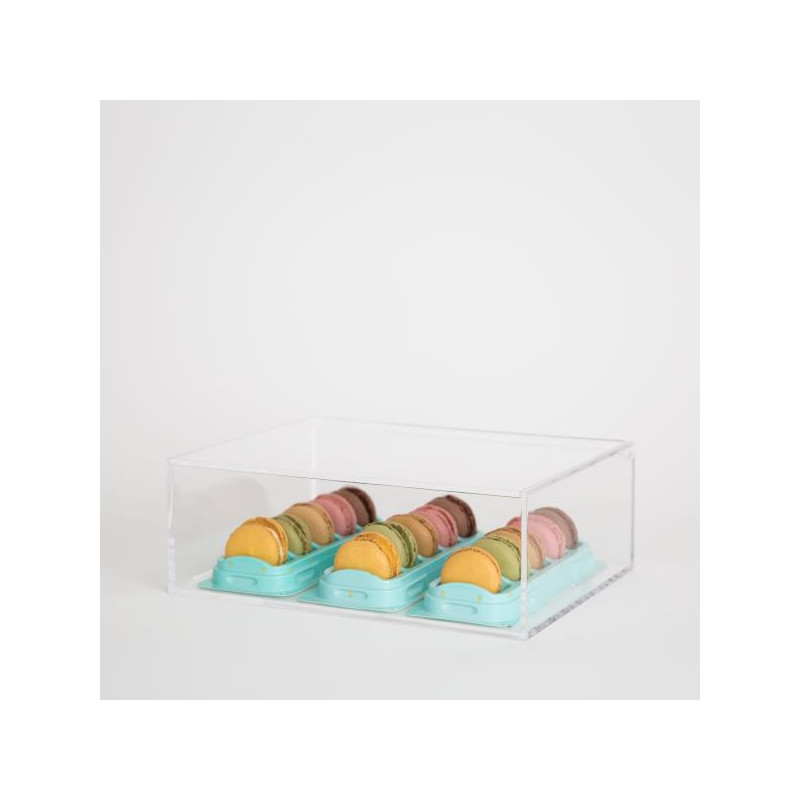 Boite vitrine en plexiglass rectangulaire 24x18x8 cm