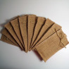 Sachet en jute 14x8.5cm, lot de 10