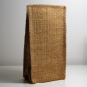 Sachet avec soufflets en jute 18.5x9.9x9cm, lot de 5