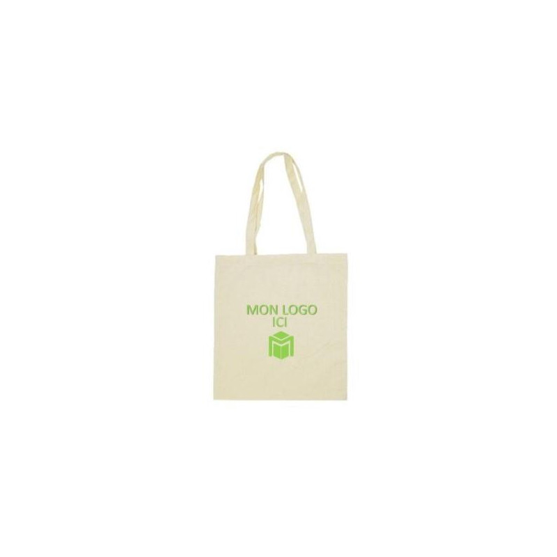 Sac tote bag Coton naturel, 38x42cm personnalisable