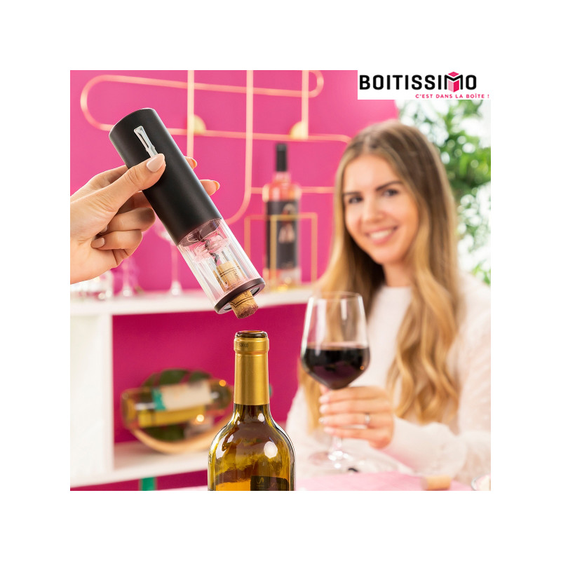 Tire-bouchon électrique rechargeable avec accessoires pour bouteilles le Vin