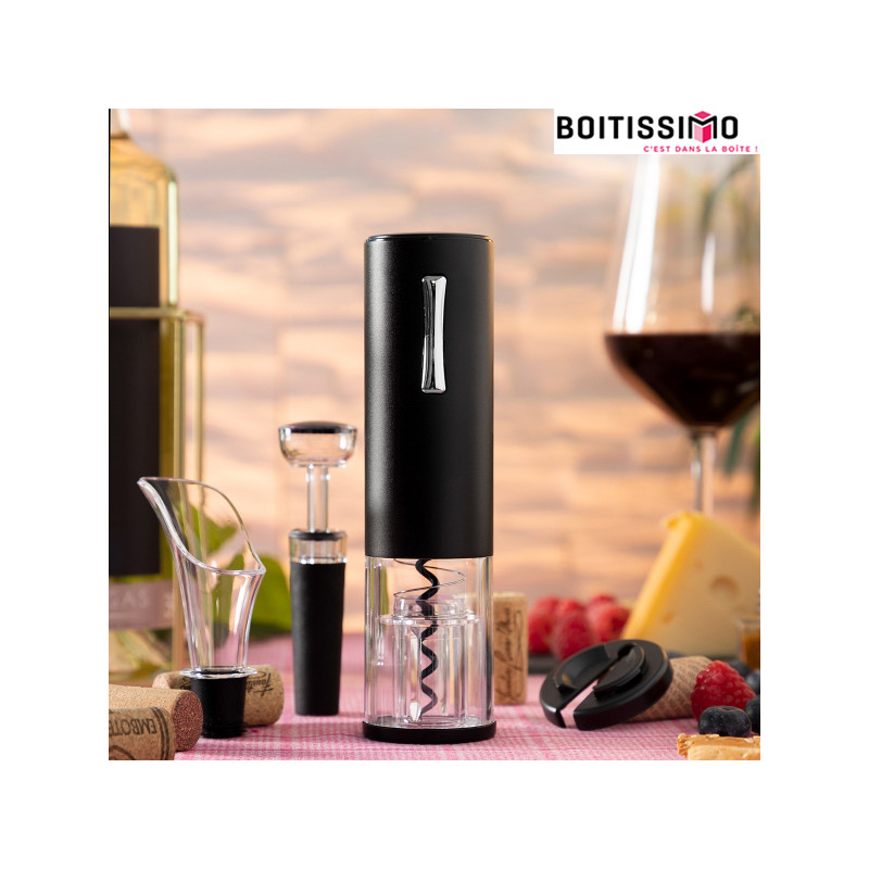 Tire-bouchon électrique rechargeable avec accessoires pour bouteilles le Vin