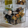 Boite vitrine en plexiglass cube rangement capsules café