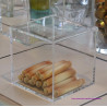 Boite vitrine en plexiglass cube rangement gâteaux, pâtisseries, cuisine, pâtisserie