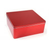 Boite en métal rectangulaire 23x21.5x9.5cm rouge