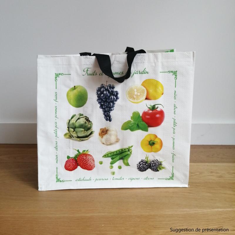 Grand sac cabas pliant pour les courses, tog bag, shopping 42x33x8cm - Un  grand marché