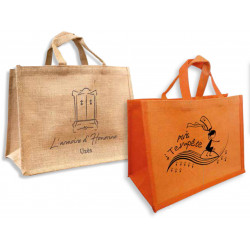 Sacs de toile en jute à personnaliser 