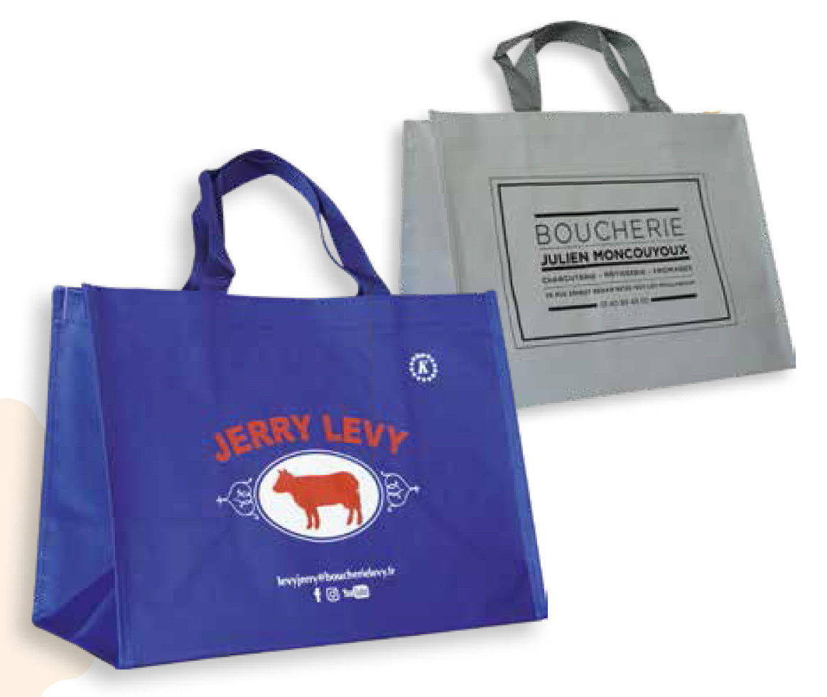 Sac cabas Polypropyl ne tiss 36x20x27cm personnalisable